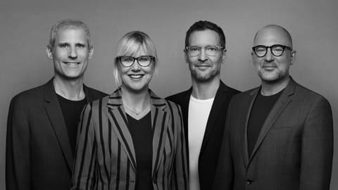 Das Team von LUCID – Lars Weihe, Dr. Sofia Halfmann, Oliver Preeg und Christian Schmoll